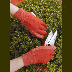 Jersey Handschuhe "Comfort Grip", 2 Paar, rot + olive (M)